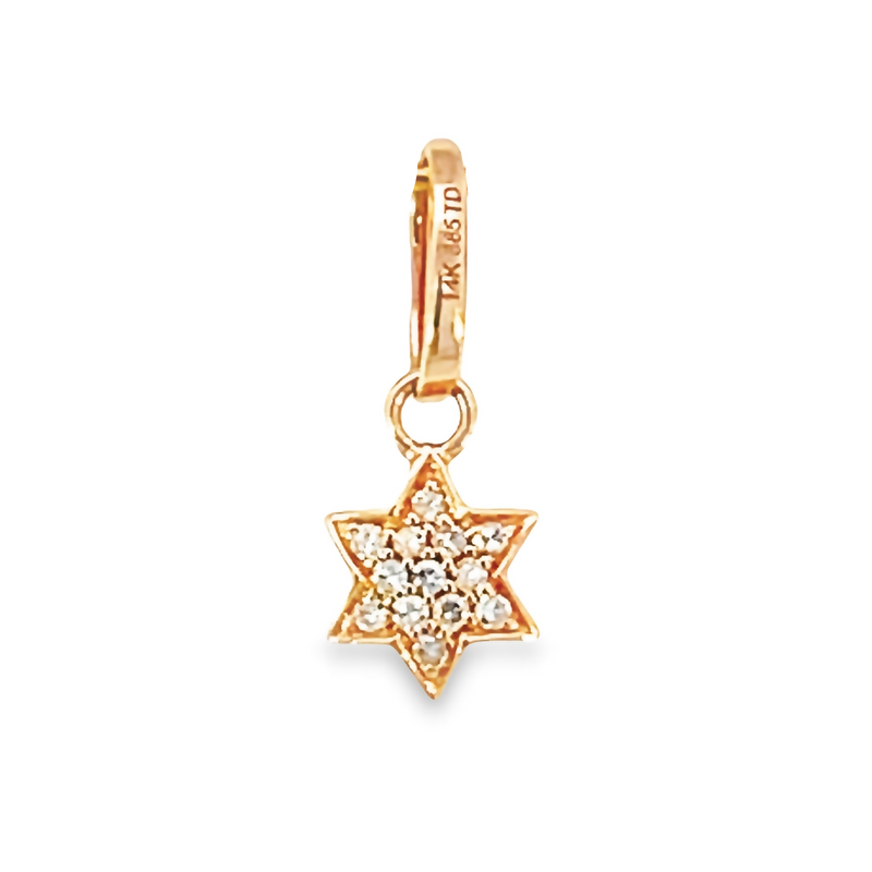 14k Rose-Gold Mini Magen David