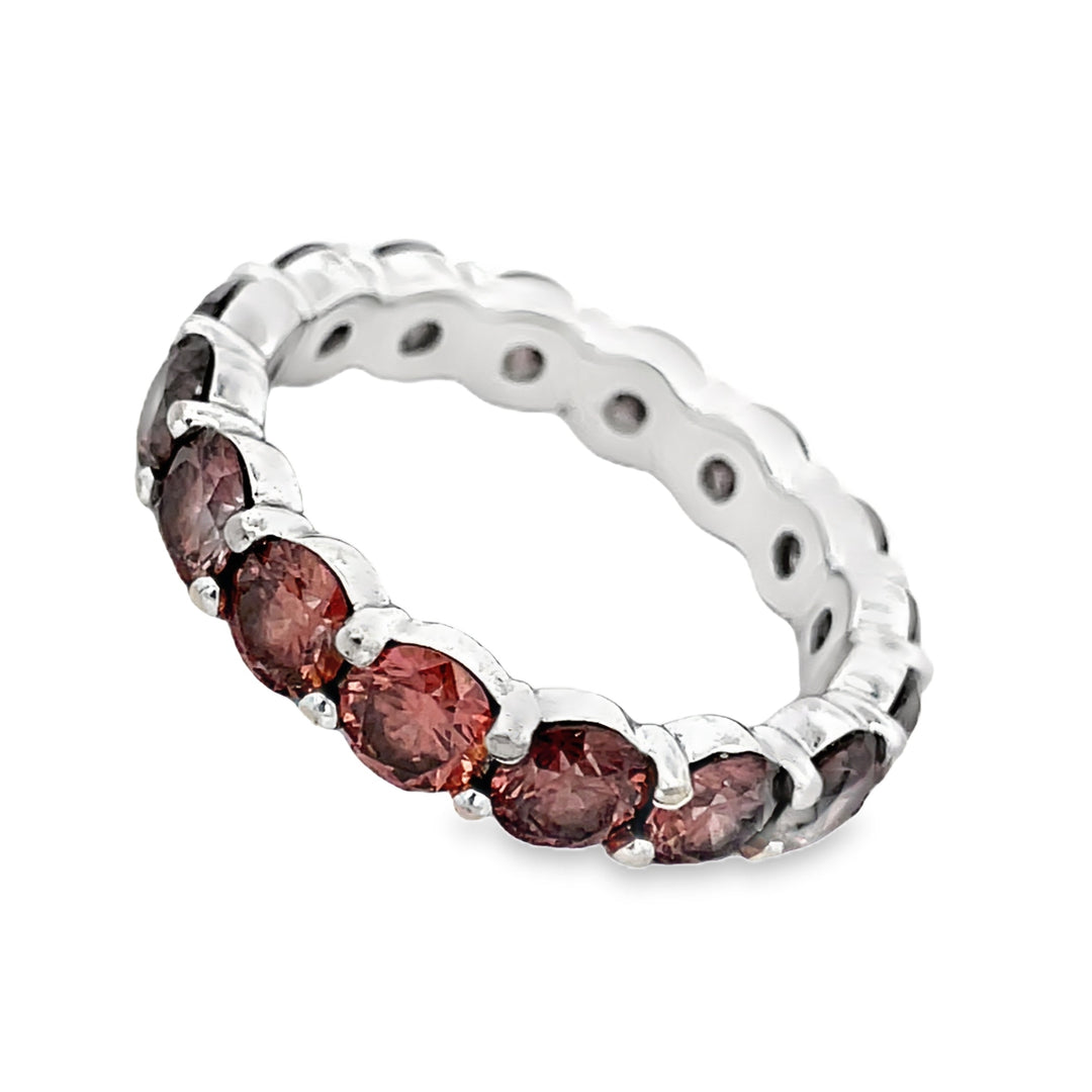 Smoky Lab Diamond Eternity Band