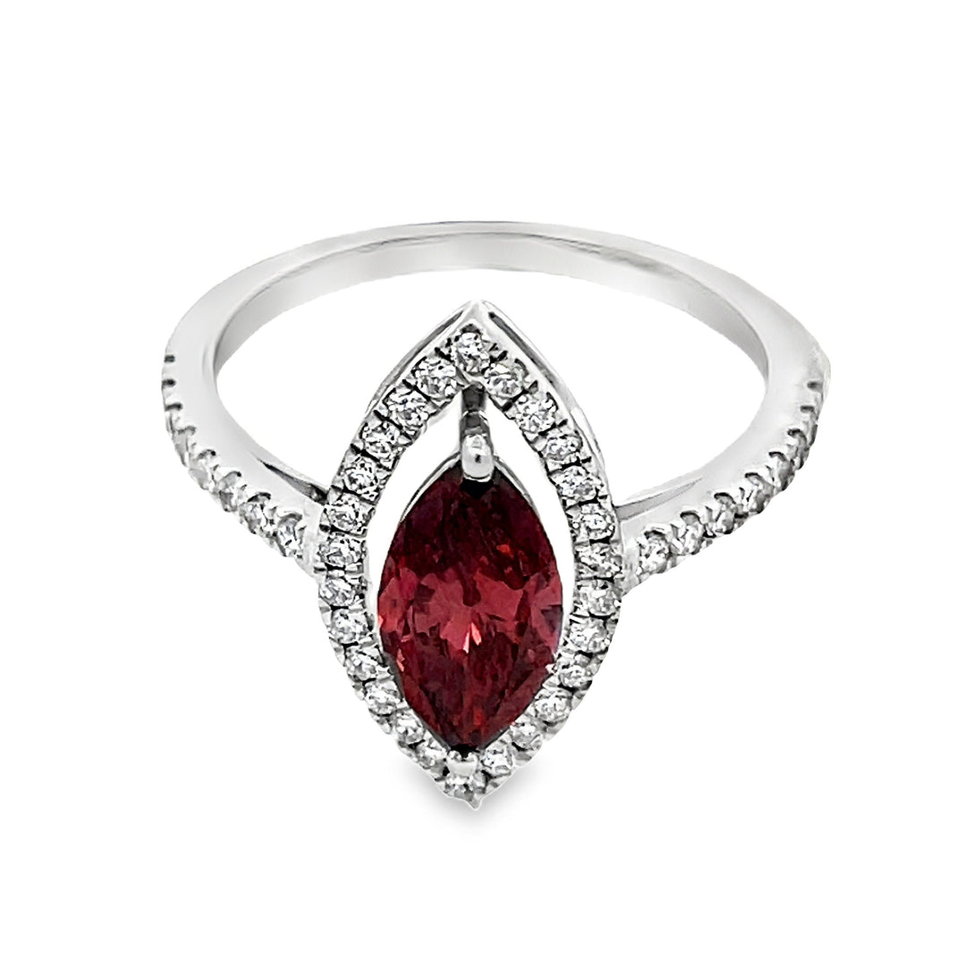 Lab Diamond Marquise Shaped Ring