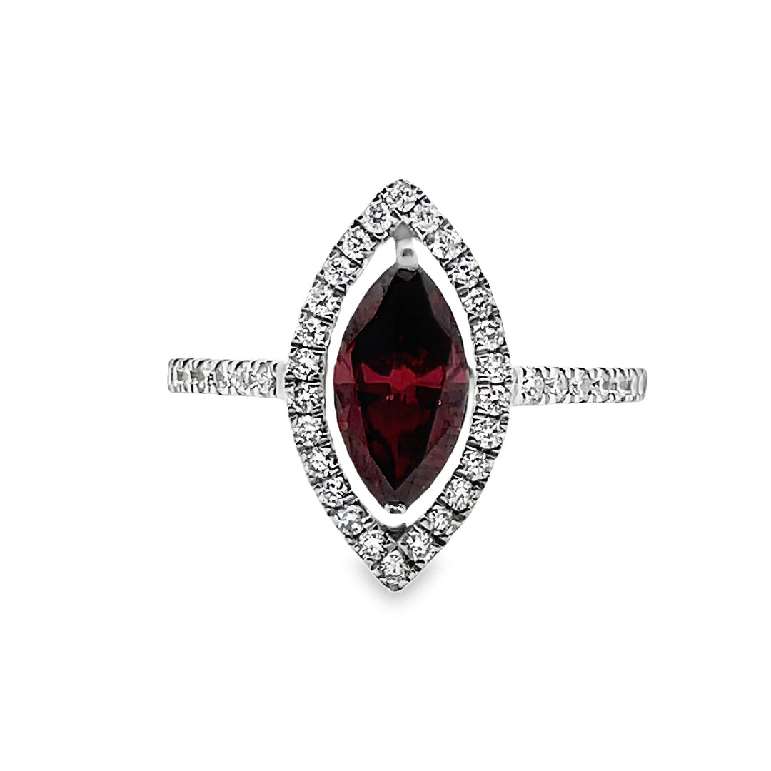 Lab Diamond Marquise Shaped Ring