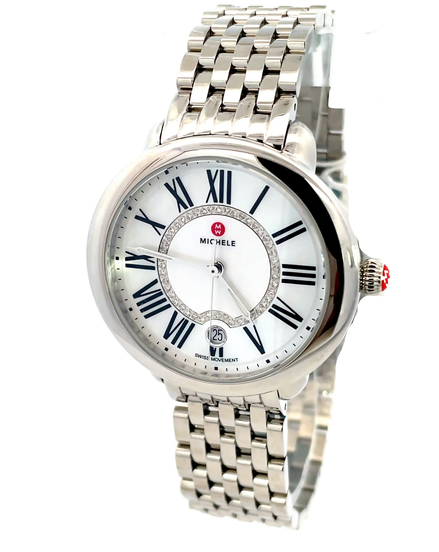 Michele Serein Diamond Pearl Watch – picntell - Main Image