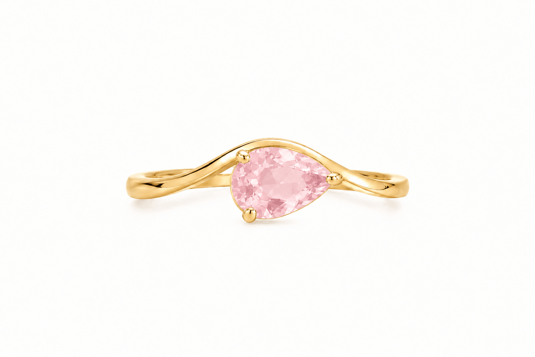 Pear Shaped Wave Ring