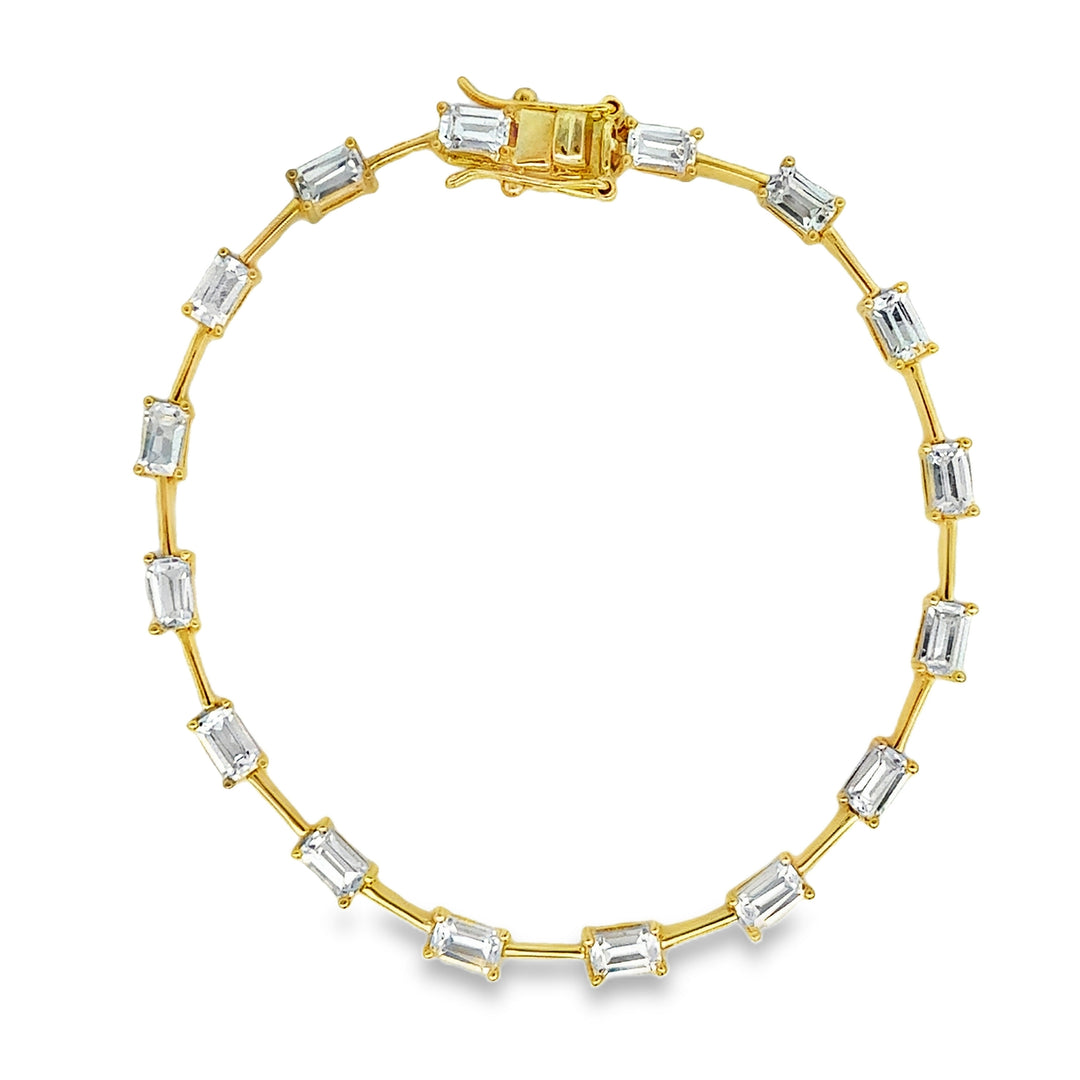 Spaced Baguette Bracelet