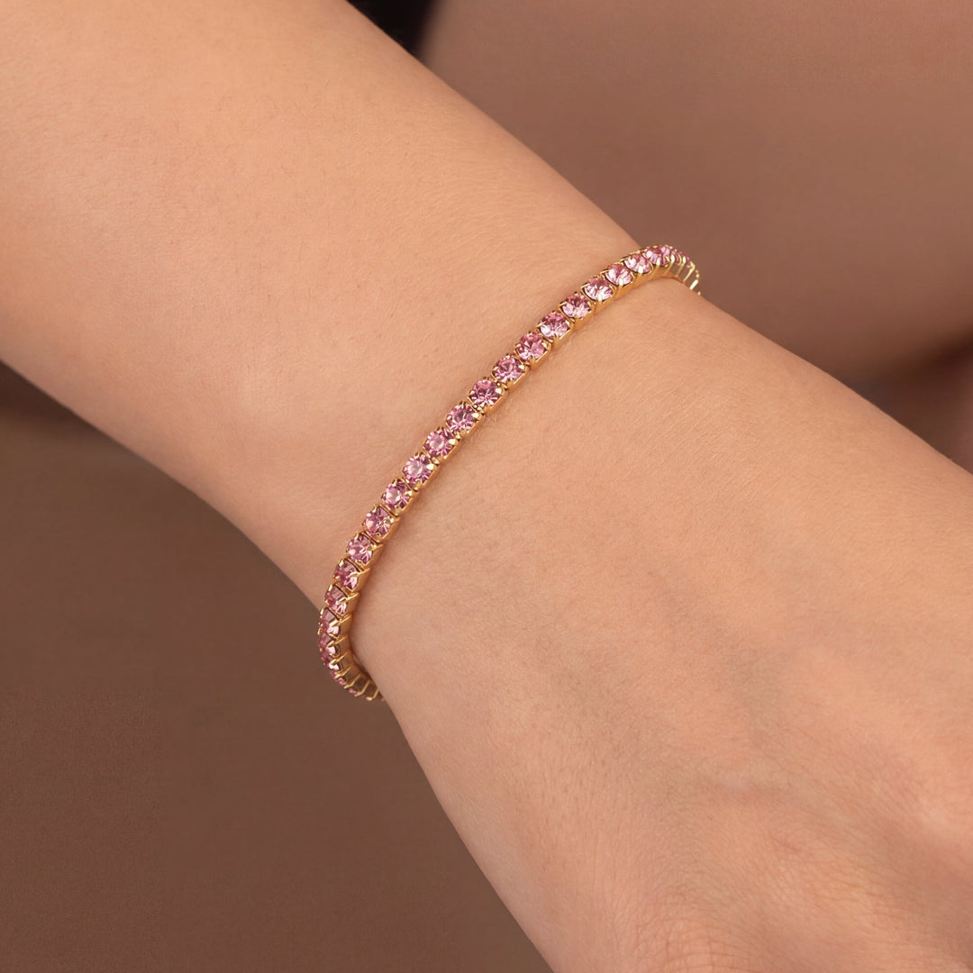 Crystal flexible wrap bracelet