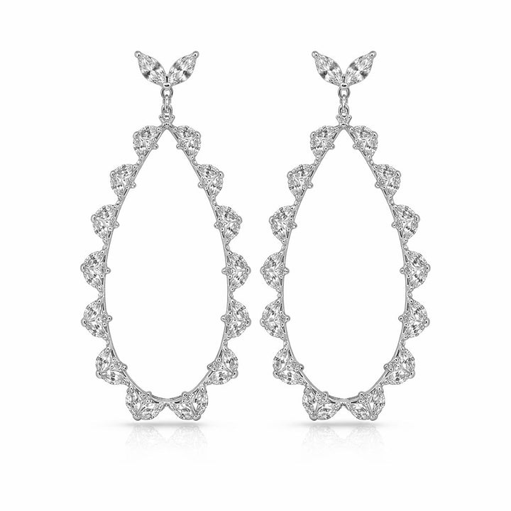 Marquise Bridal Drop Earrings
