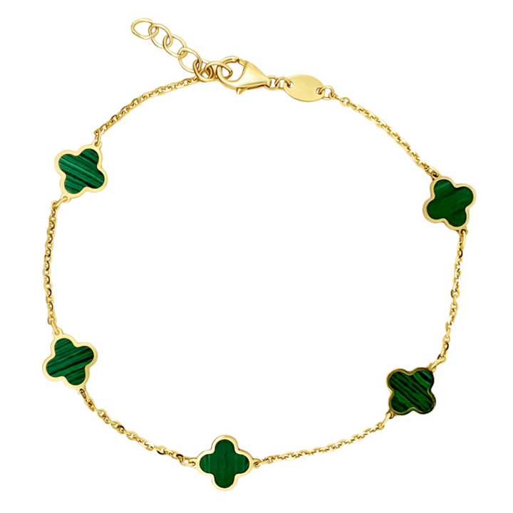 14K Clover Bracelet