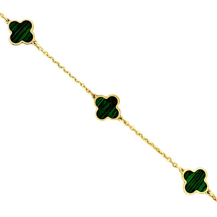 14K Clover Bracelet