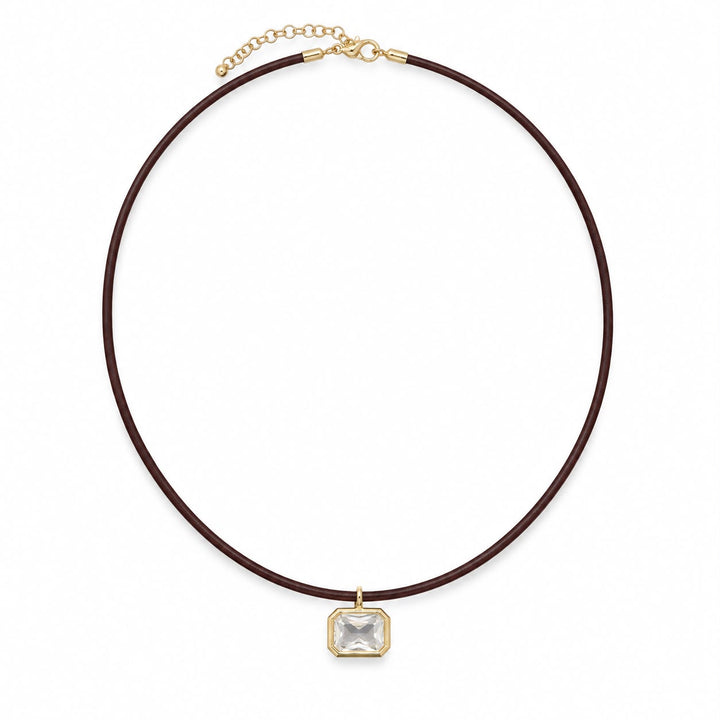 Bezel Cord Necklace