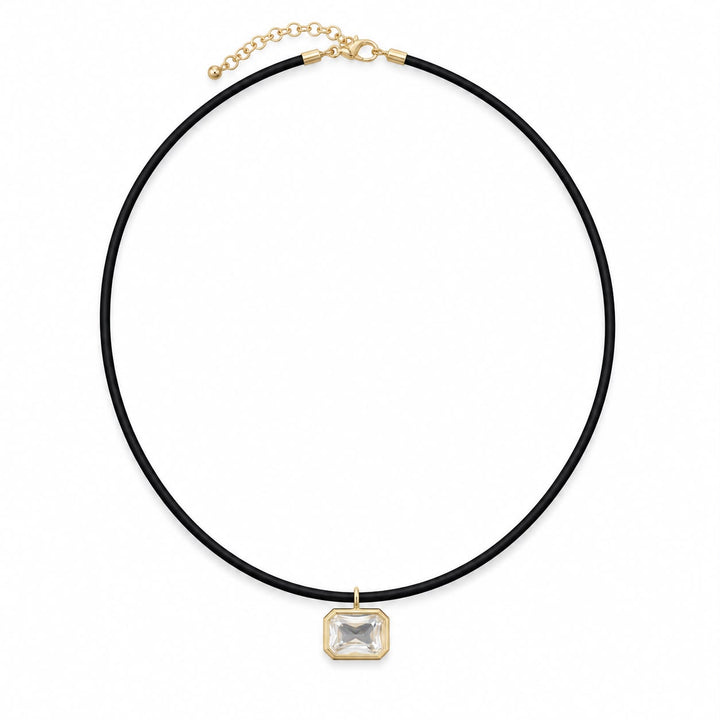 Bezel Cord Necklace
