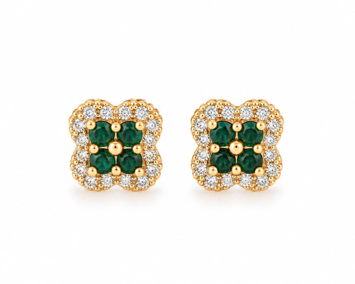Dazzling Four Leaf Studs (small)