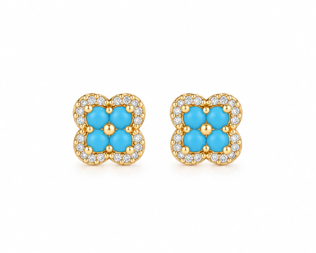 Dazzling Four Leaf Studs (small)
