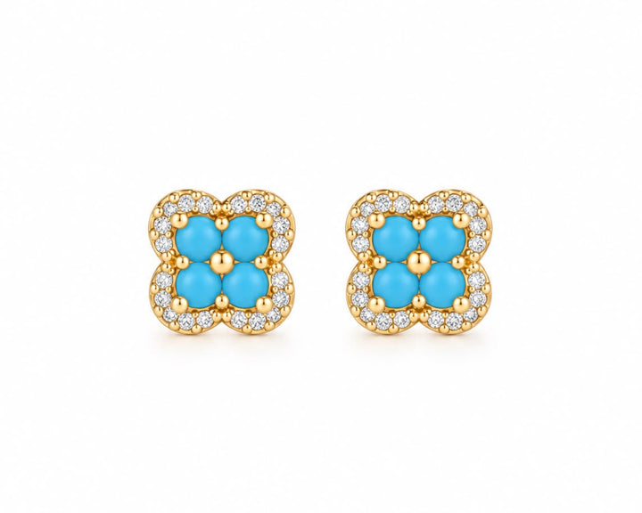 Dazzling Four Leaf Studs (small)