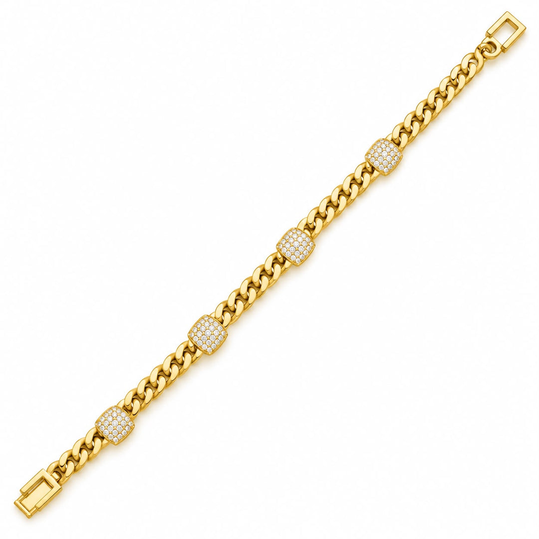 Four Squares Link Bracelet