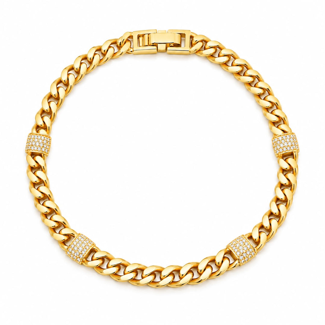 Four Squares Link Bracelet