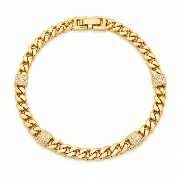 Four Squares Link Bracelet