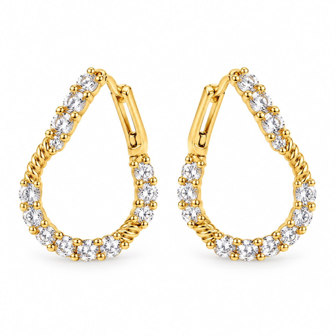 Front Back Twist Earrings