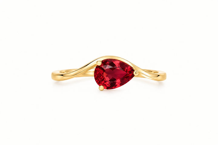 Pear Shaped Wave Ring