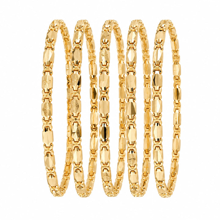 Gold Byzantine Bracelets(set of 5)
