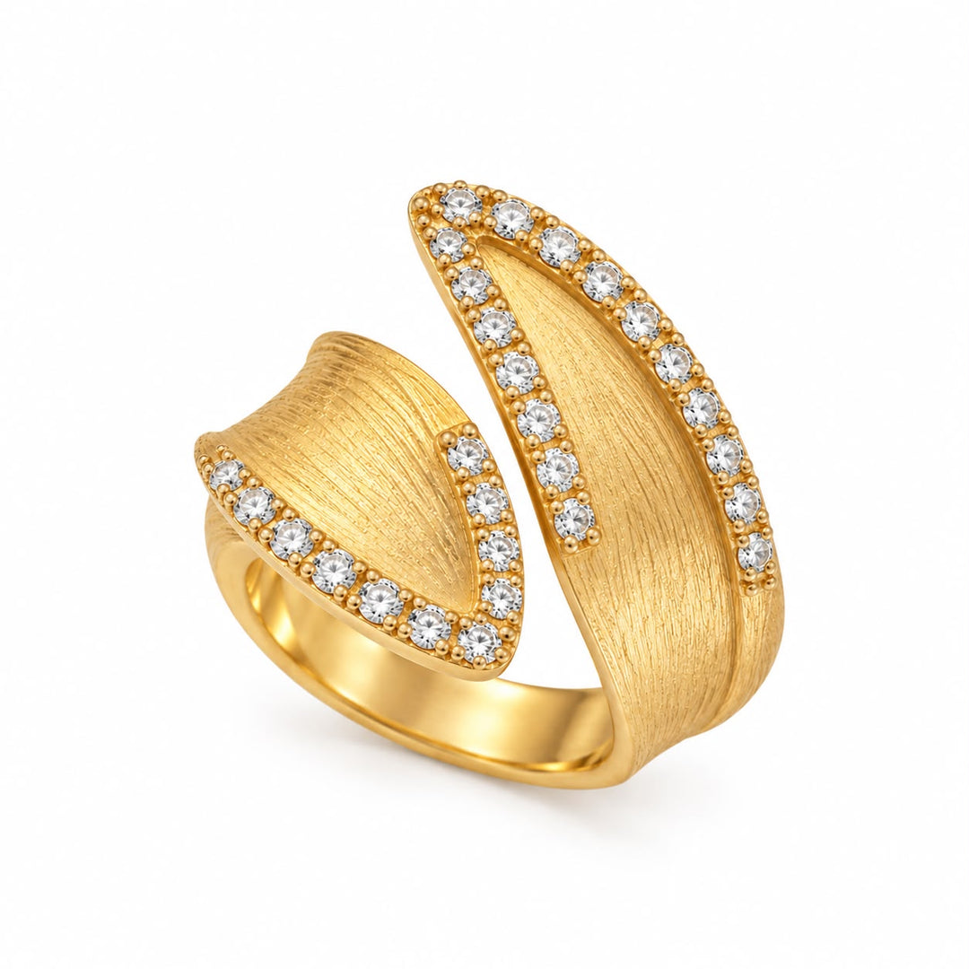 Matte Gold Wrap Ring
