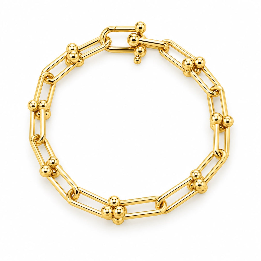 14k Hardware Link Bracelet