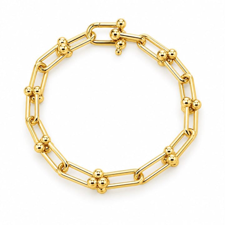 14k Hardware Link Bracelet