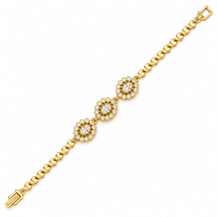Heart Shaped Station Bracelet