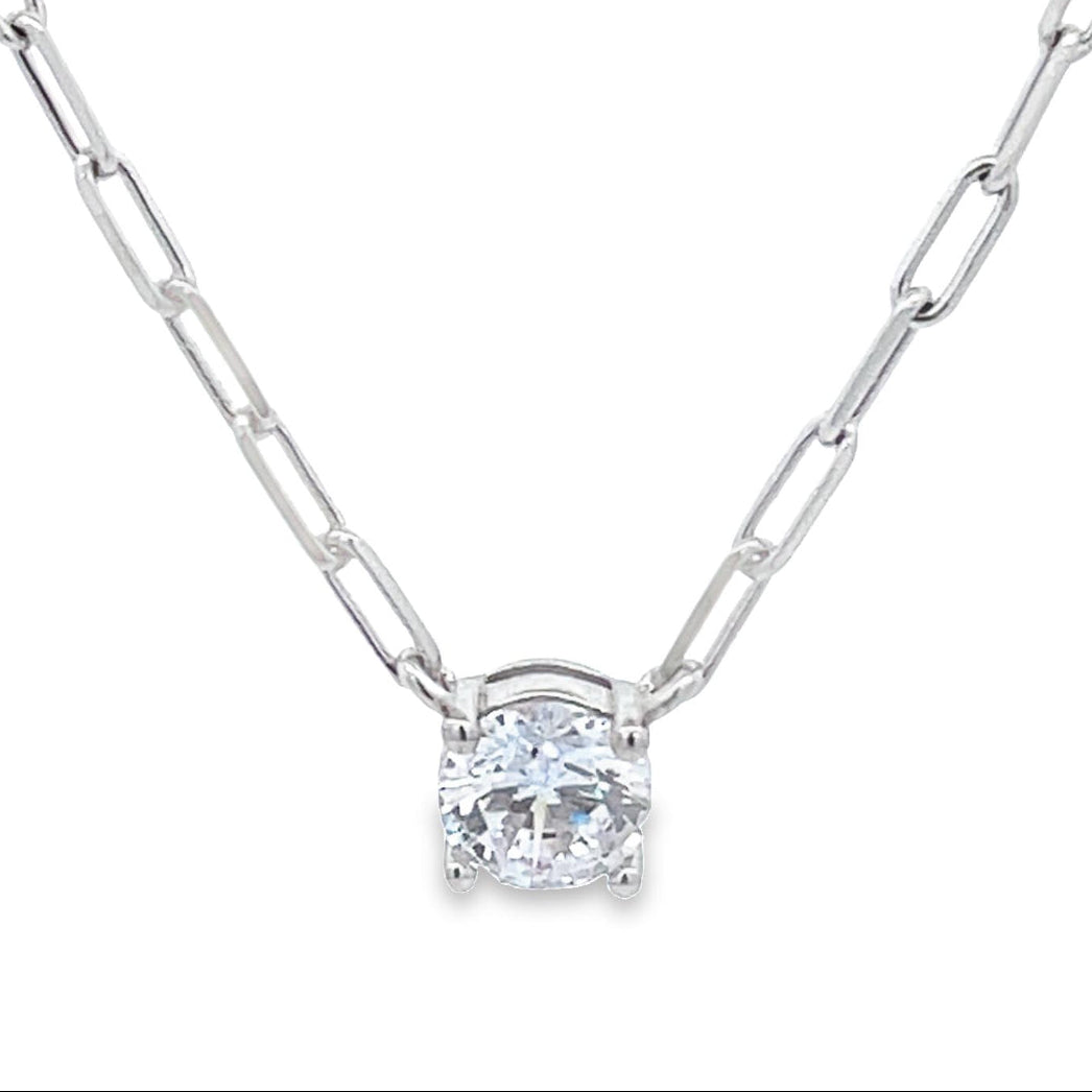 Mini Link Chain With Circle Pendant