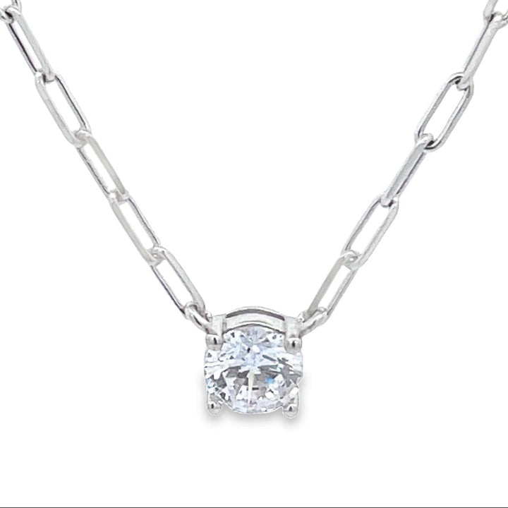 Mini Link Chain With Circle Pendant