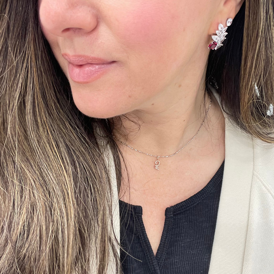 Pear Shaped Ruby Glam Earrings
