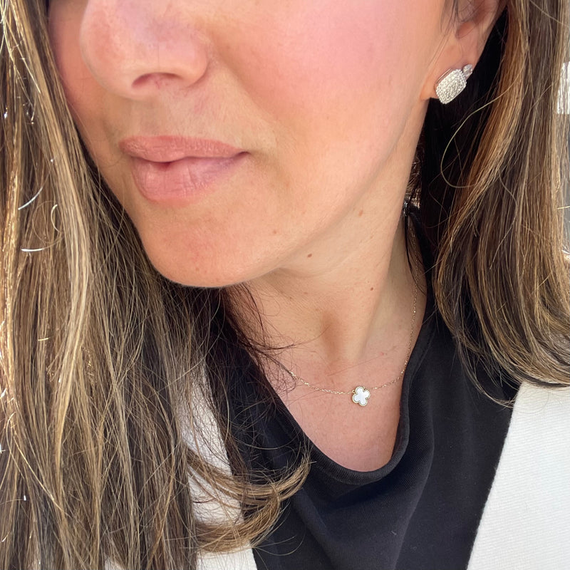 Pave Square Studs