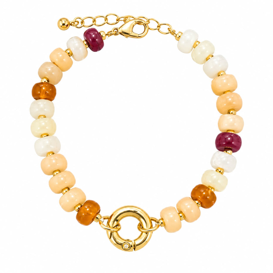 Marble Beaded Toggle Bracelet