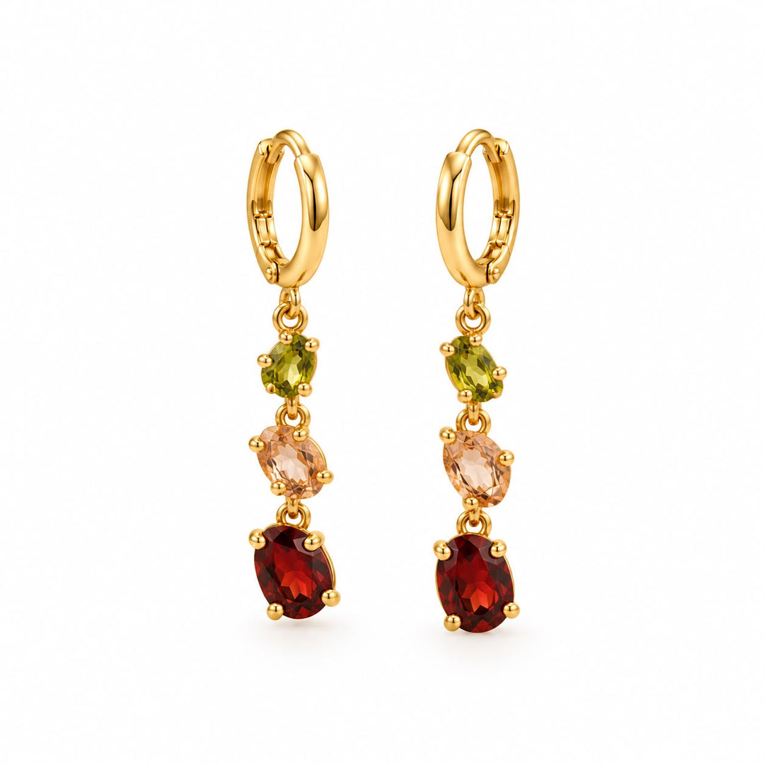 Multi Color Drop Earrings