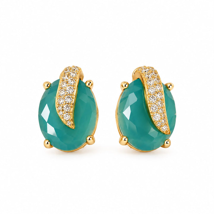 Oval Petal Studs