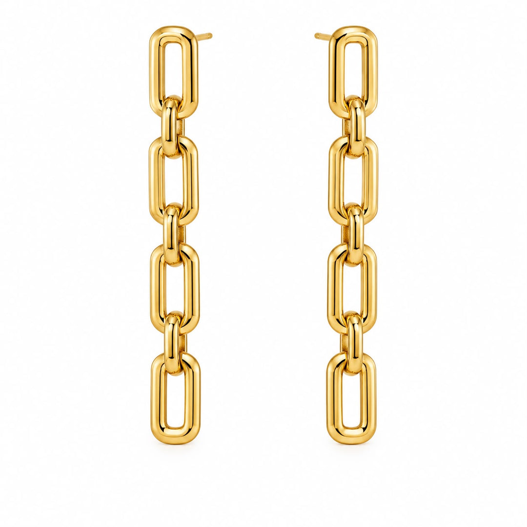 Oval Paper Clip Earrings