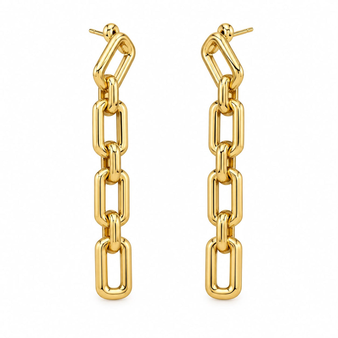 Oval Paper Clip Earrings