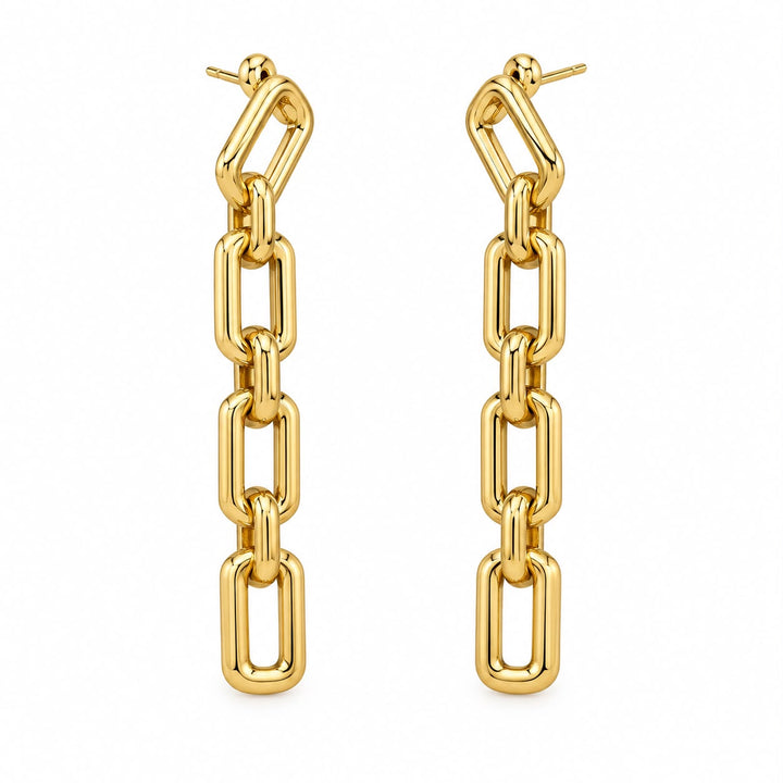 Oval Paper Clip Earrings