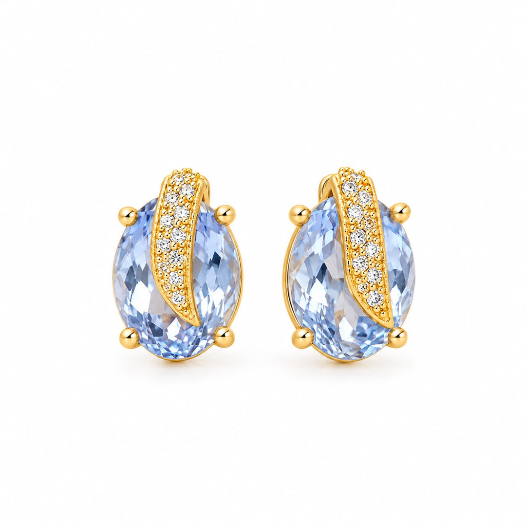 Oval Petal Studs