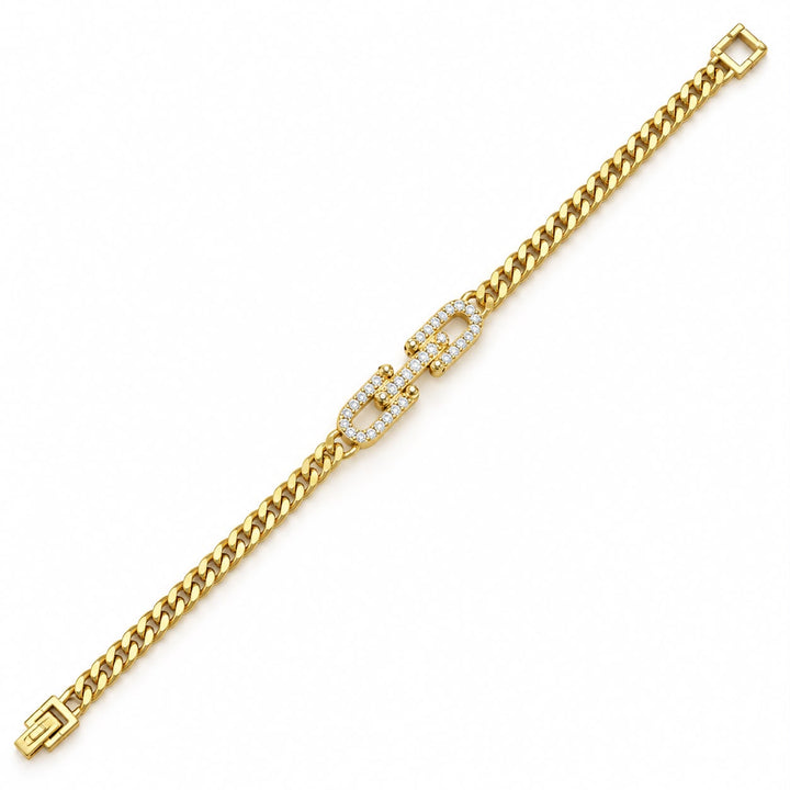 Pave Curb Chain Bracelet