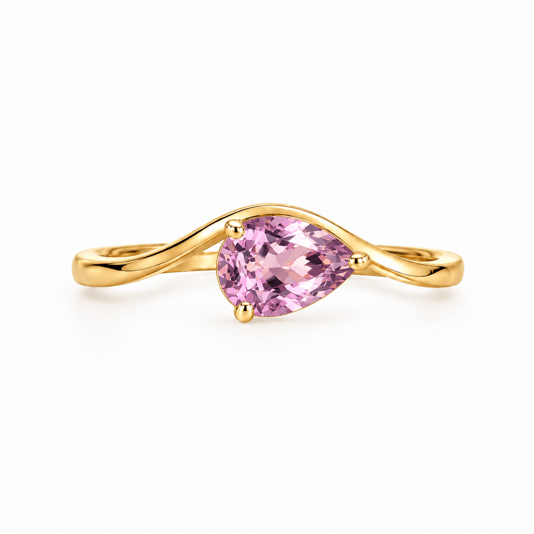 Pear Shaped Wave Ring