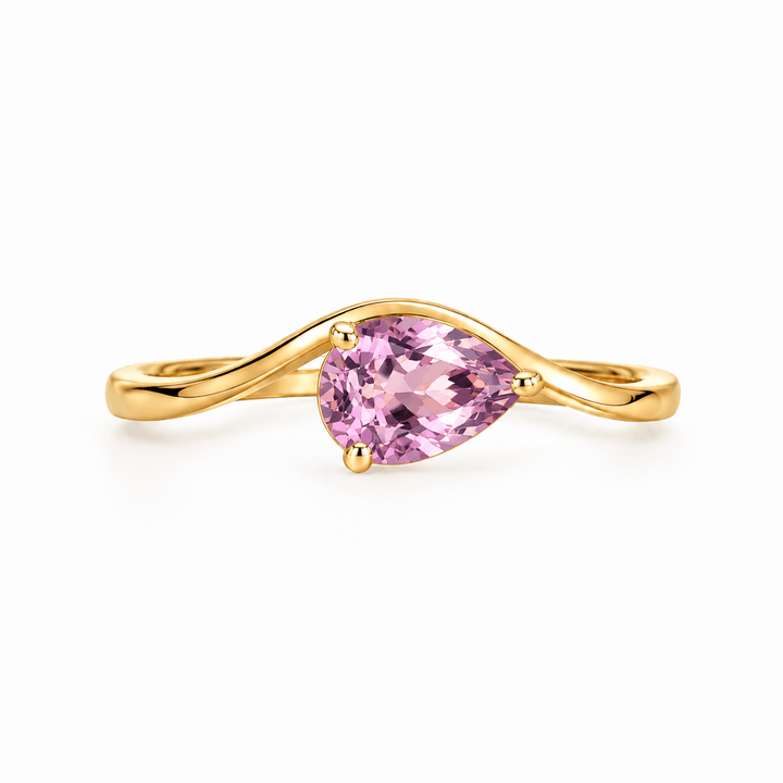 Pear Shaped Wave Ring