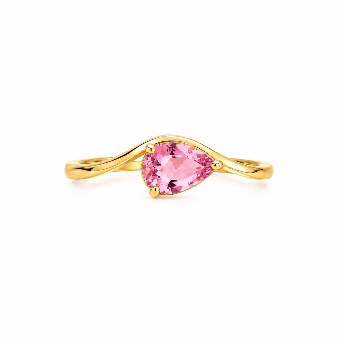 Pear Shaped Wave Ring