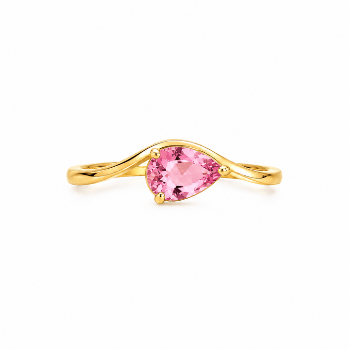 Pear Shaped Wave Ring