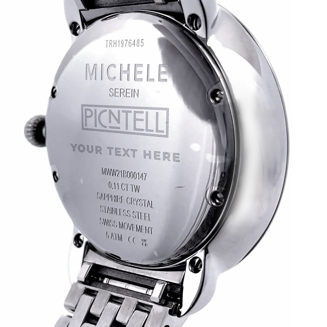 Michele Serein Mid Stainless Steel Diamond Women's