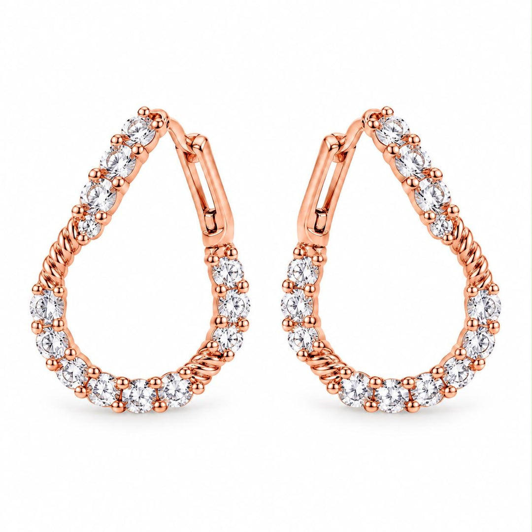 Front Back Twist Earrings