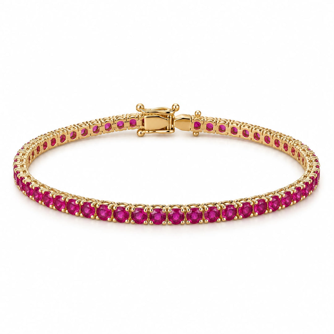 Ruby Tennis Bracelet