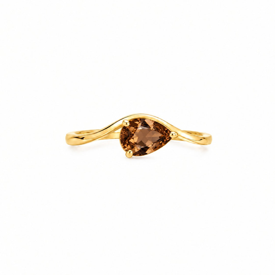 Pear Shaped Wave Ring