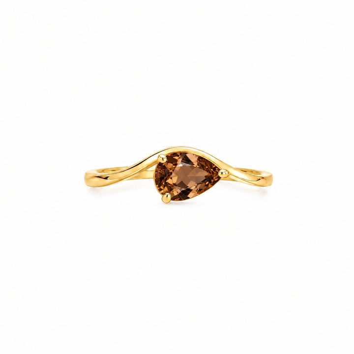 Pear Shaped Wave Ring
