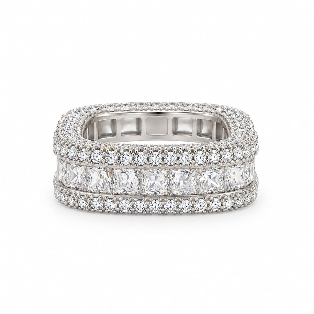 Three Row Band Ring