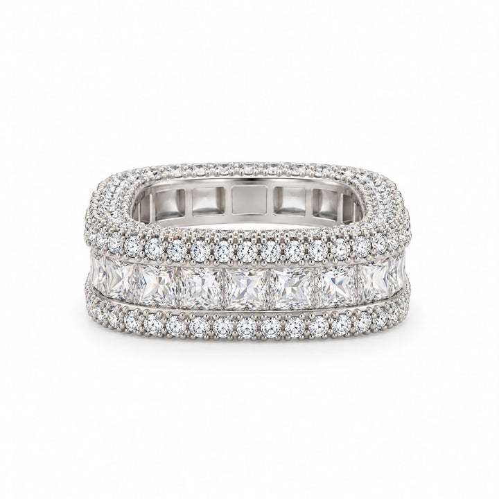 Three Row Band Ring