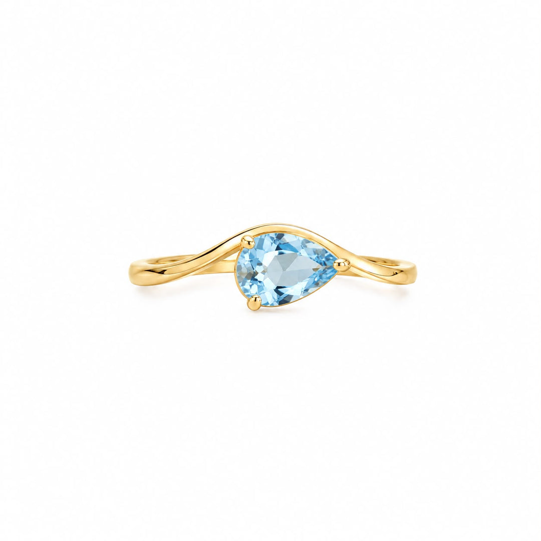 Pear Shaped Wave Ring